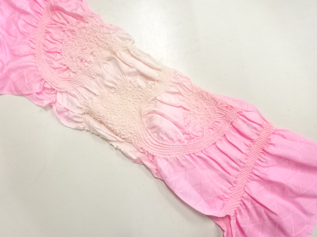 正絹　絞り　帯揚げ